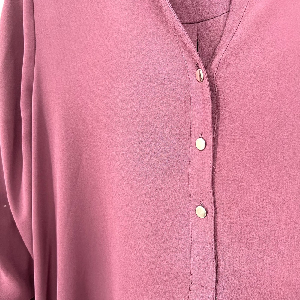 Ivanka Trump Womens Size Small Maroon Blouse Shirt Top Business Formal Work - Picture 5 of 9
